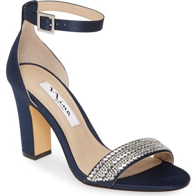 Nina Suzette Ankle Strap Sandal, Blue