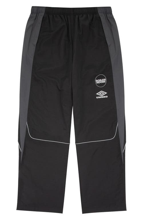 Shop Boiler Room X Umbro Graphic Shell Pants In Black