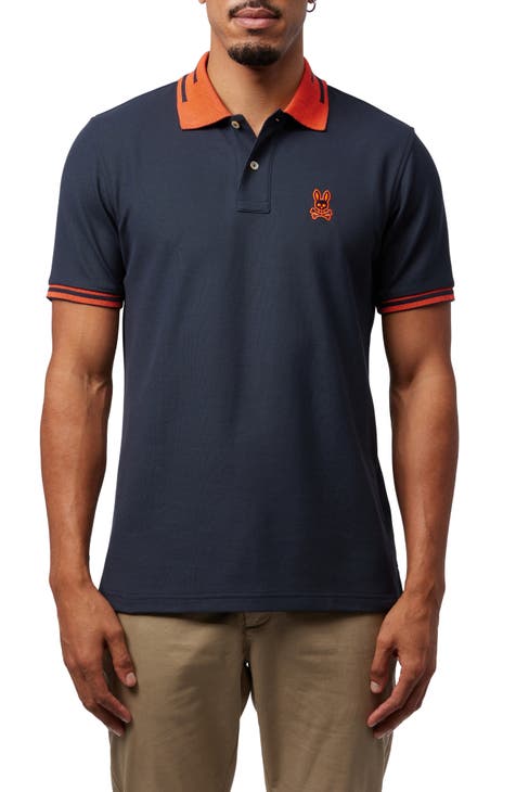 Antigua MLB Men's Polo Shirt Blue Chicago Cubs Short Sleeve Size  Medium