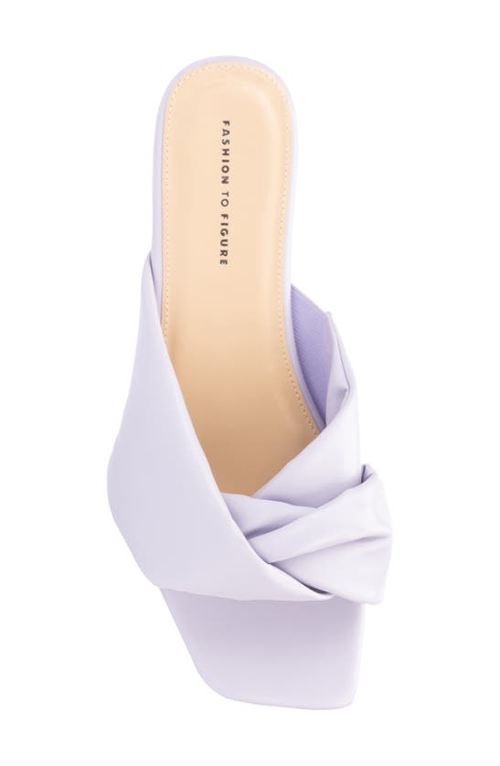 Fashion To Figure Women's Pamela Wide Width Flats In Lavender