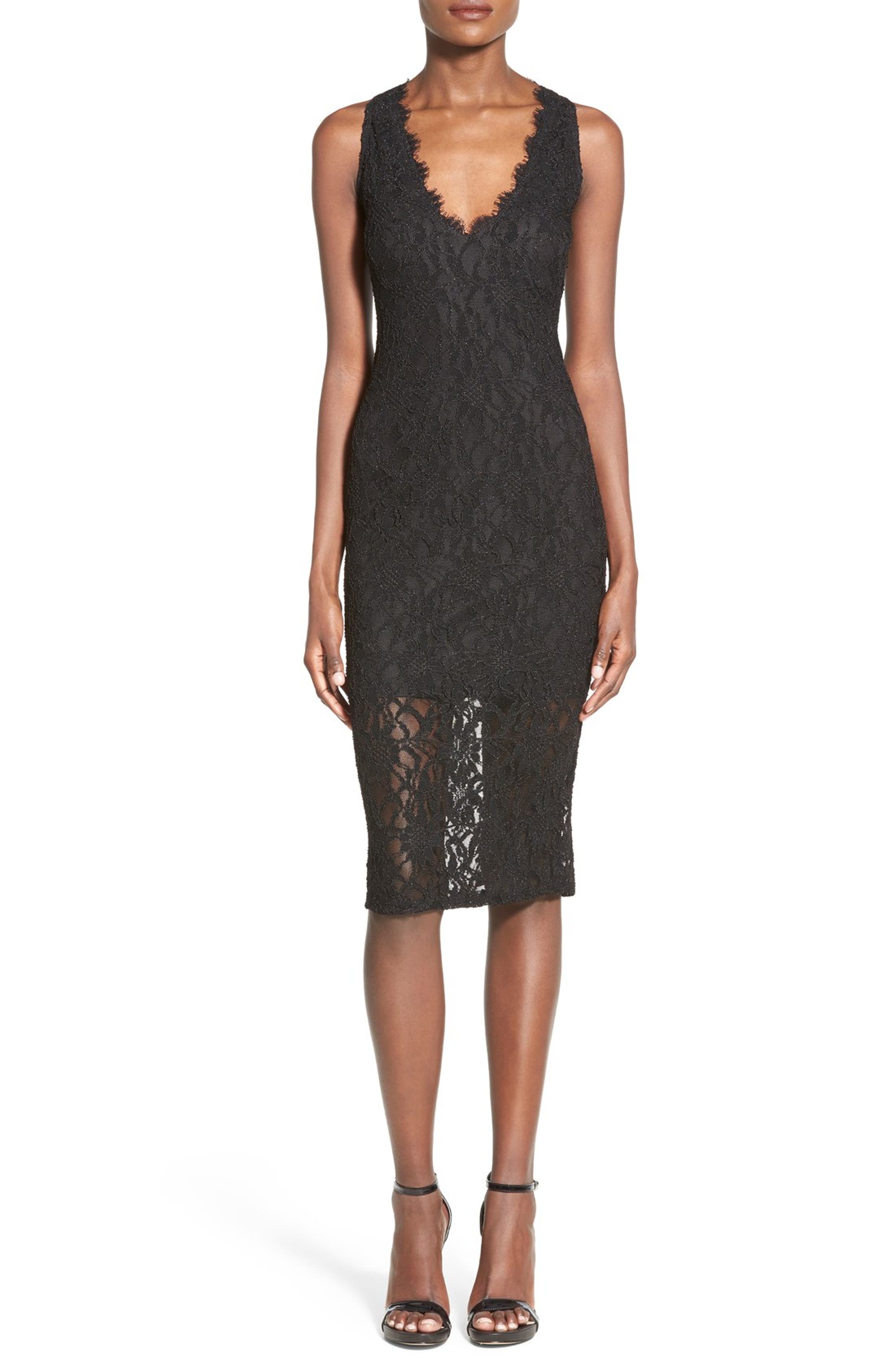 Jump Apparel Open Back Lace Body-Con Dress | Nordstrom