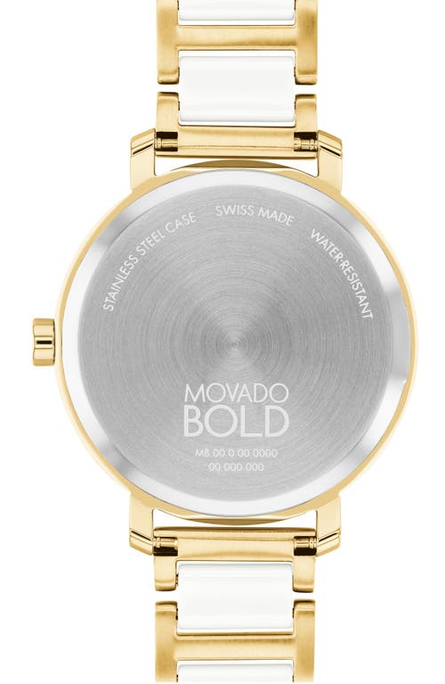 Movado Bold Evolution 2.0 Watch, 34mm In Silver White