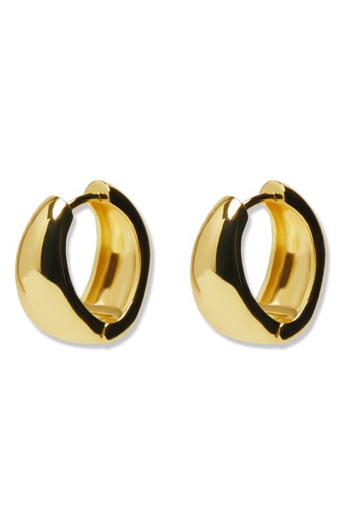 Argento Vivo Sterling Silver Bold Hoop Earrings In Gold