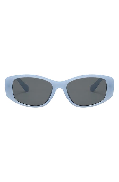 Fifth & Ninth Tara 55mm Polarized Geometric Sunglasses In Blue