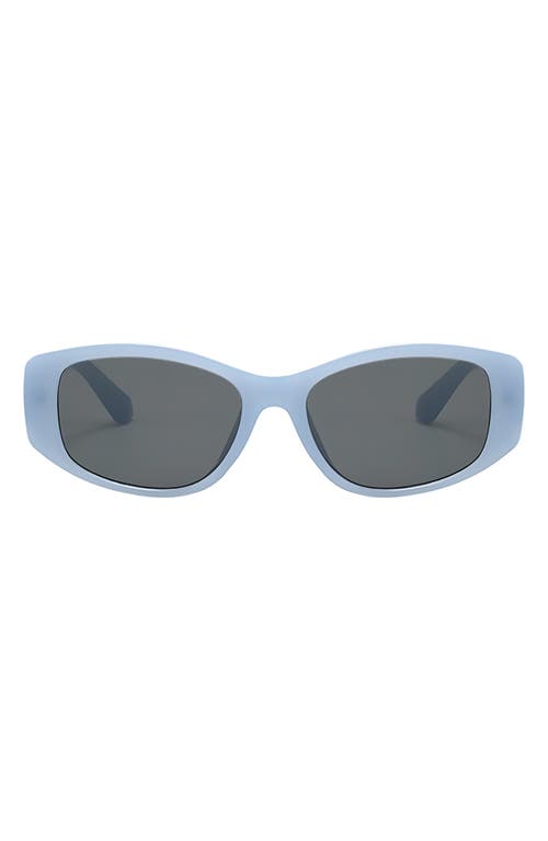 Fifth & Ninth Tara 55mm Polarized Geometric Sunglasses in Blue /Gray 