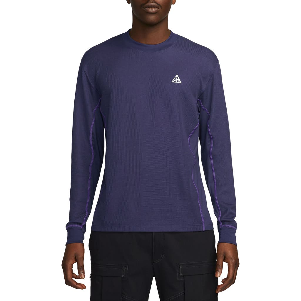 Nike Acg Dri-fit Adv Goat Rocks Long Sleeve Top In Purple Ink/purple Cosmos