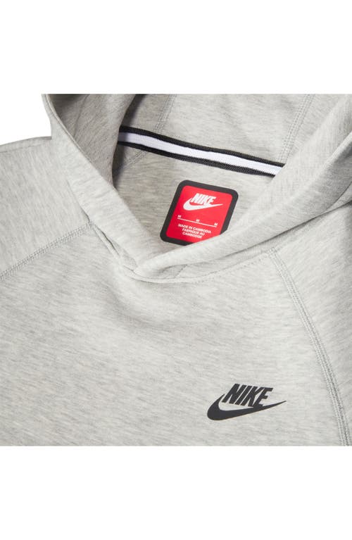 Shop Nike Kids' Sportswear Tech Fleece Pullover Hoodie In Dark Grey Heather/black