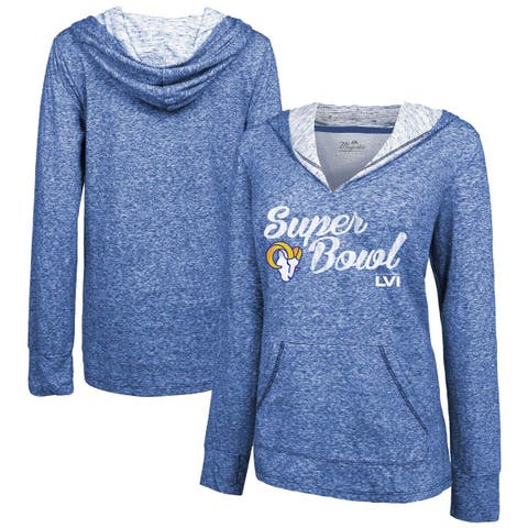 Los Angeles Lakers Girls Youth Let's Get Loud Colorblock Pullover Hoodie - Gray
