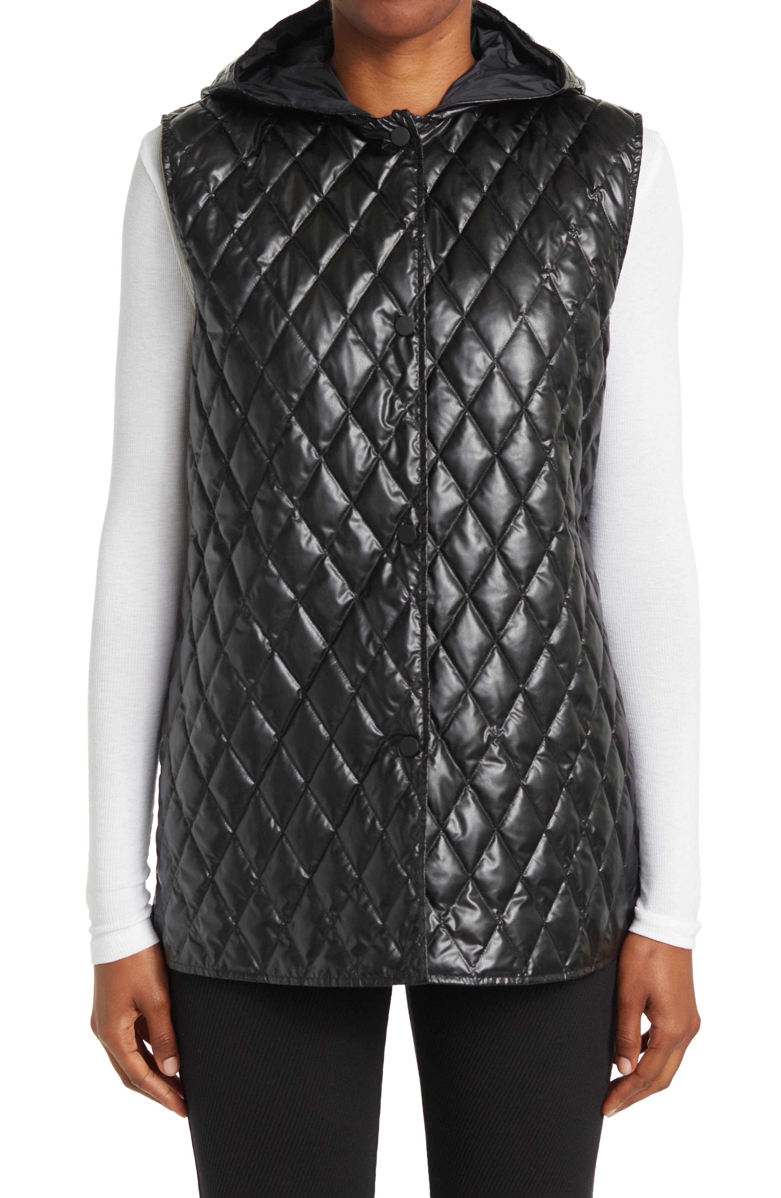 Theory Clairene Hooded Down Quilted 