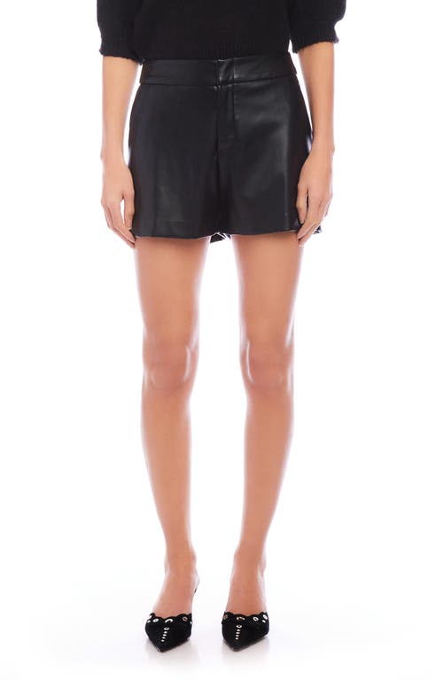 Shop Fifteen Twenty Modern Faux Leather Shorts In Black