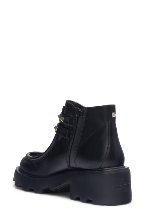 Shop Valentino Garavani Rockstud Paraboot In Nero