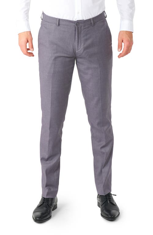 Opposuits Daily Tailored Fit Dark Grey Stretch Suit In Grey