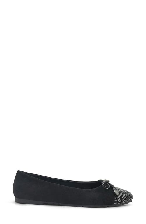 Reaction Kenneth Cole Ellie Ballet Flat In Black Micro