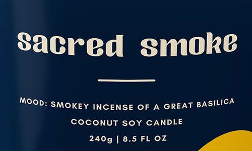 Shop Bonita Fierce Sacred Smoke Candle In Blue/white Multi