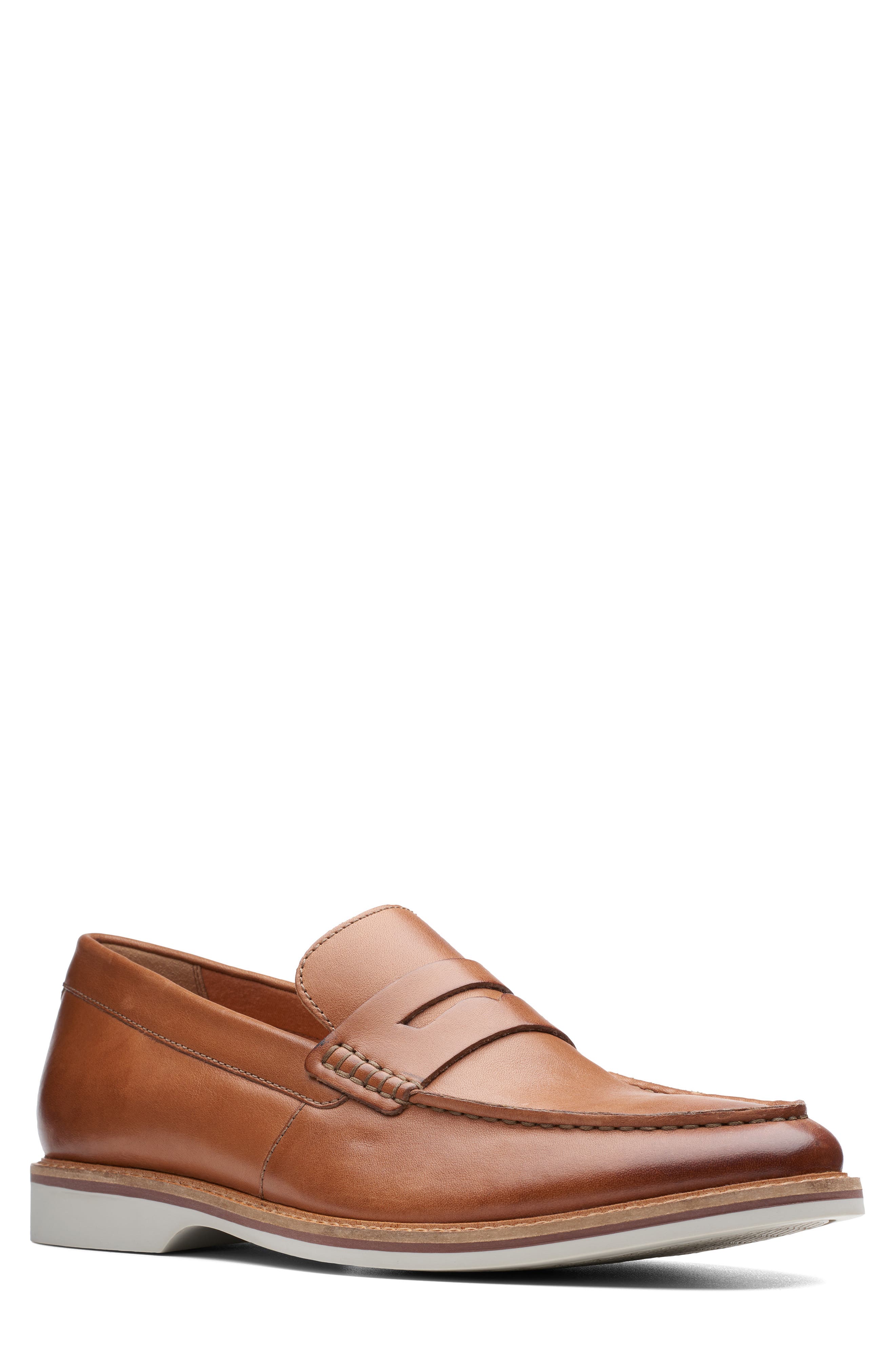clarks penny loafers mens