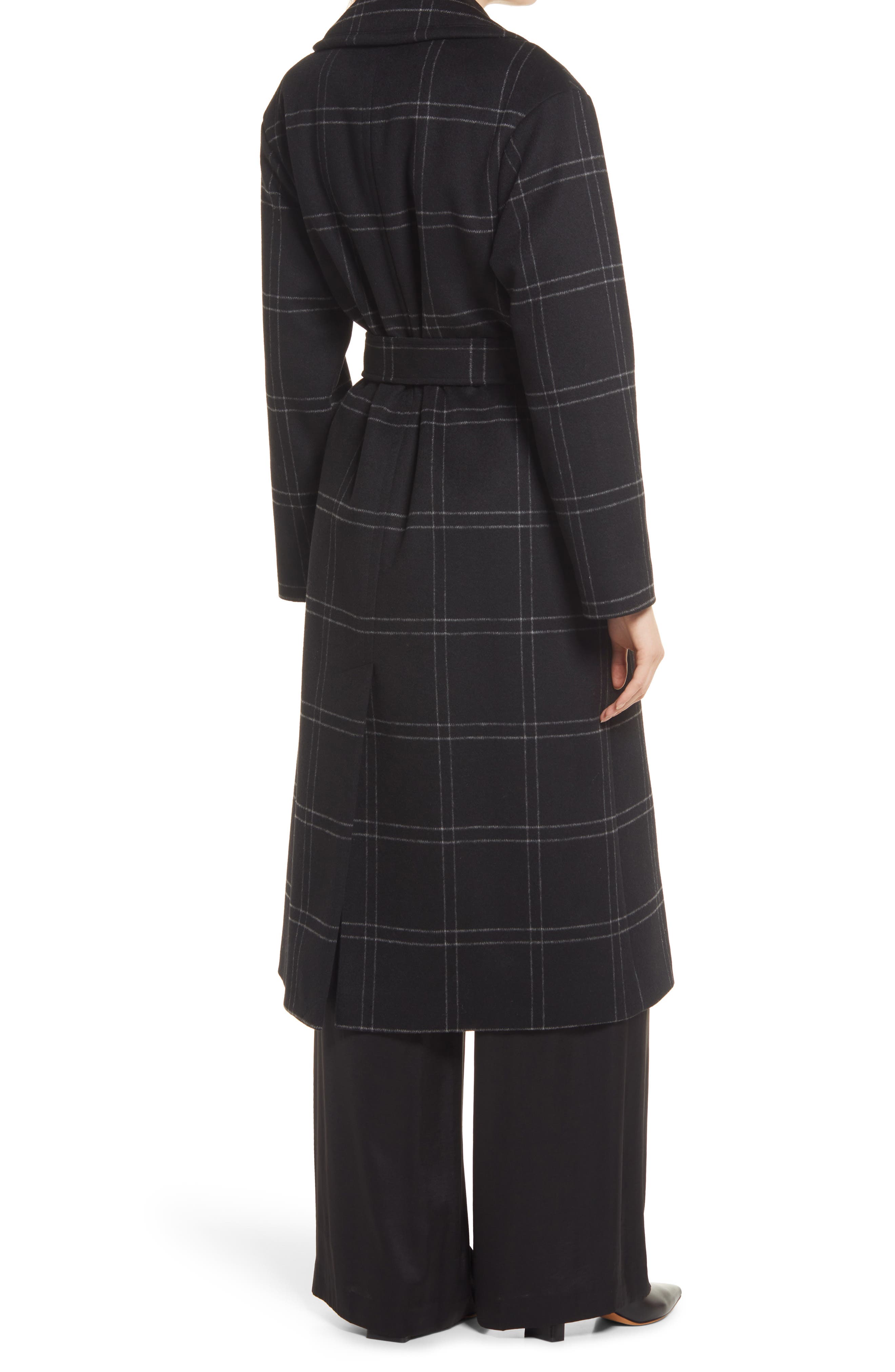 double breasted wrap coat