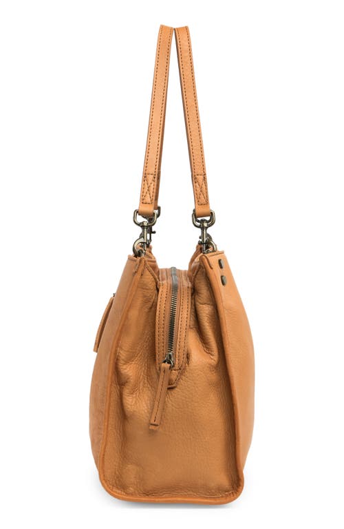 American Leather Co. Lenox Leather Satchel In Cafe Latte Smooth