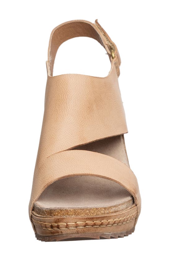 Shop Antelope Paki Platform Wedge Sandal In Make Up Leather