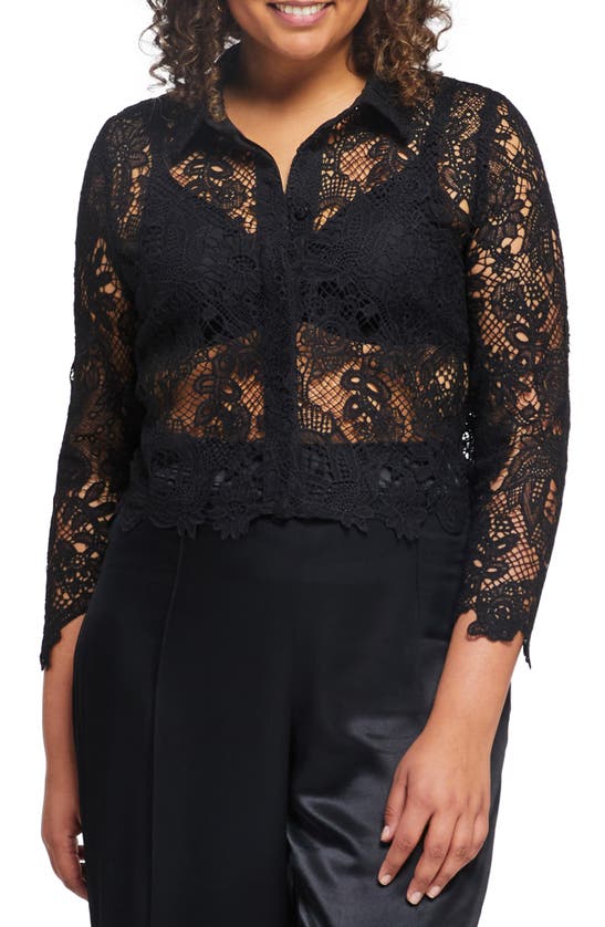 Estelle Joanna Lace Jacket In Black