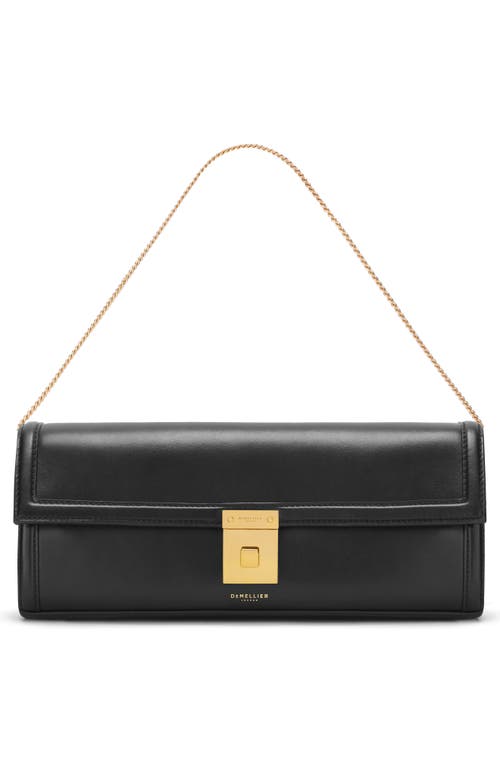 Shop Demellier Paris Leather Clutch In Black