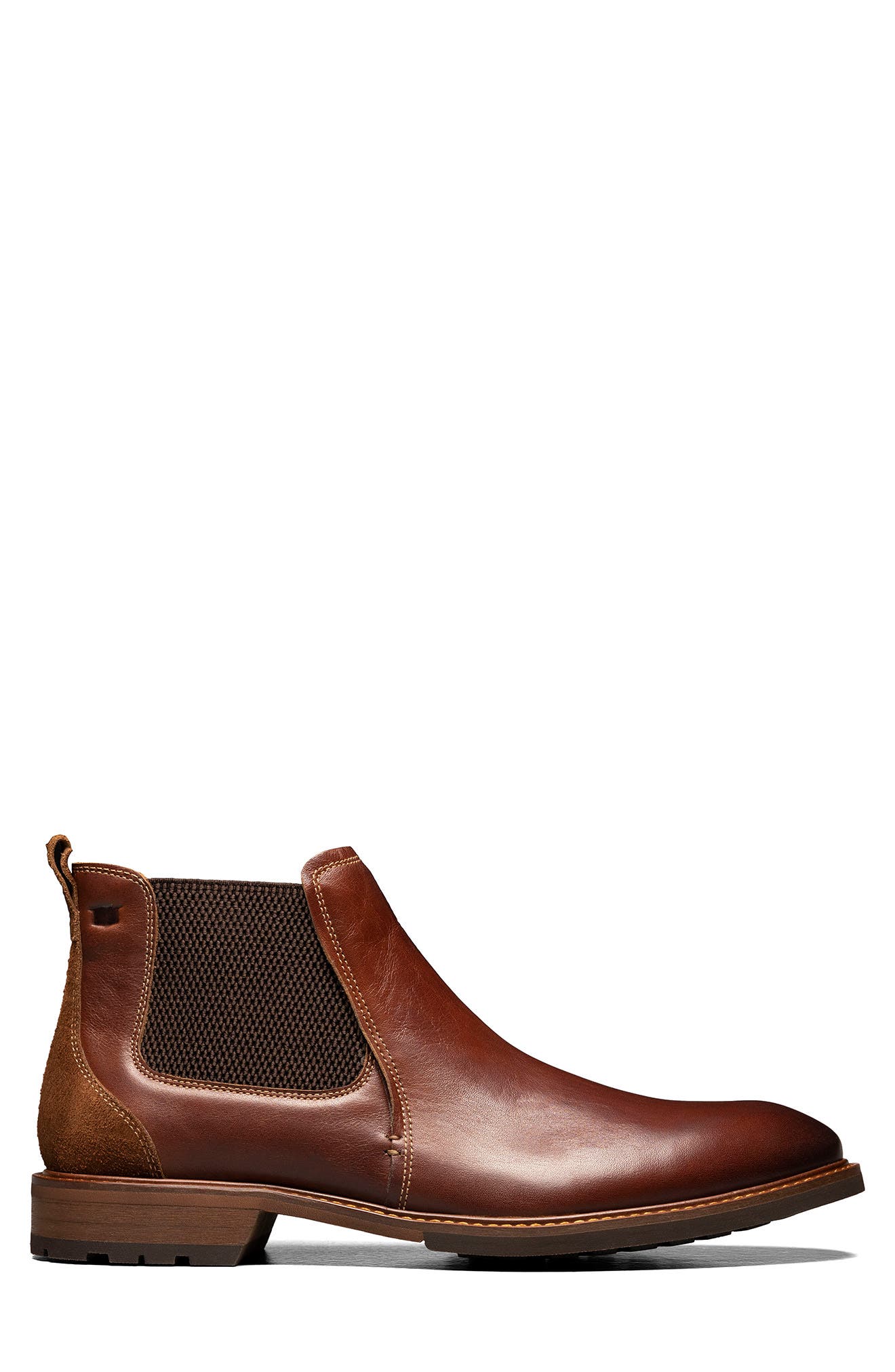 Florsheim Cabin Plain Toe Chelsea Boot in Chestnut