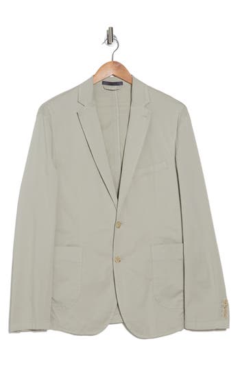 Shop C-lab Nyc Garment Dyed Stretch Cotton Sport Coat In Light Khaki