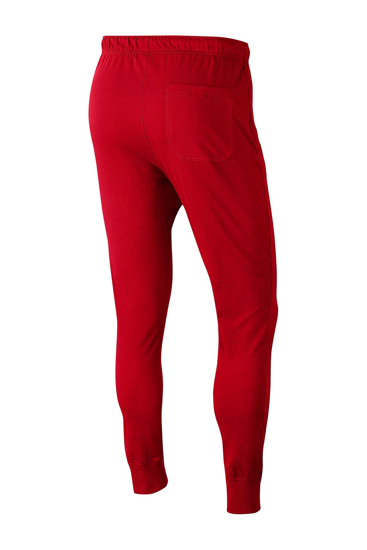 nike club jersey joggers in red