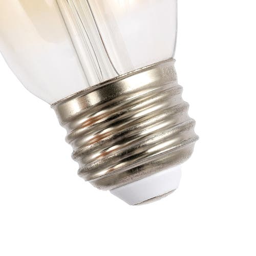 Jonathan Y Vintage Non-dimmable St58-4w Led Edison Bulbs With E26 Base, 80+ Cri, Warm White 2700k, 3 In Amber