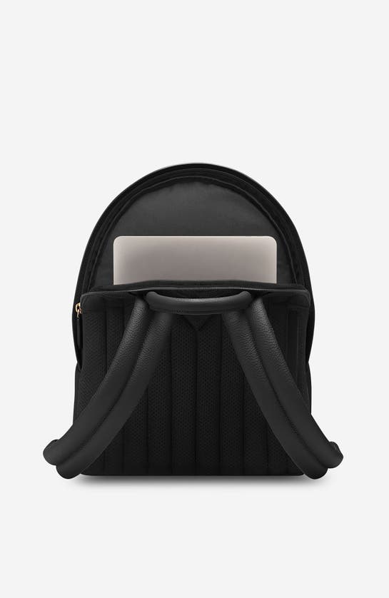 Shop Maison De Sabre Maison De Sabré Leather Backpack In Black Caviar