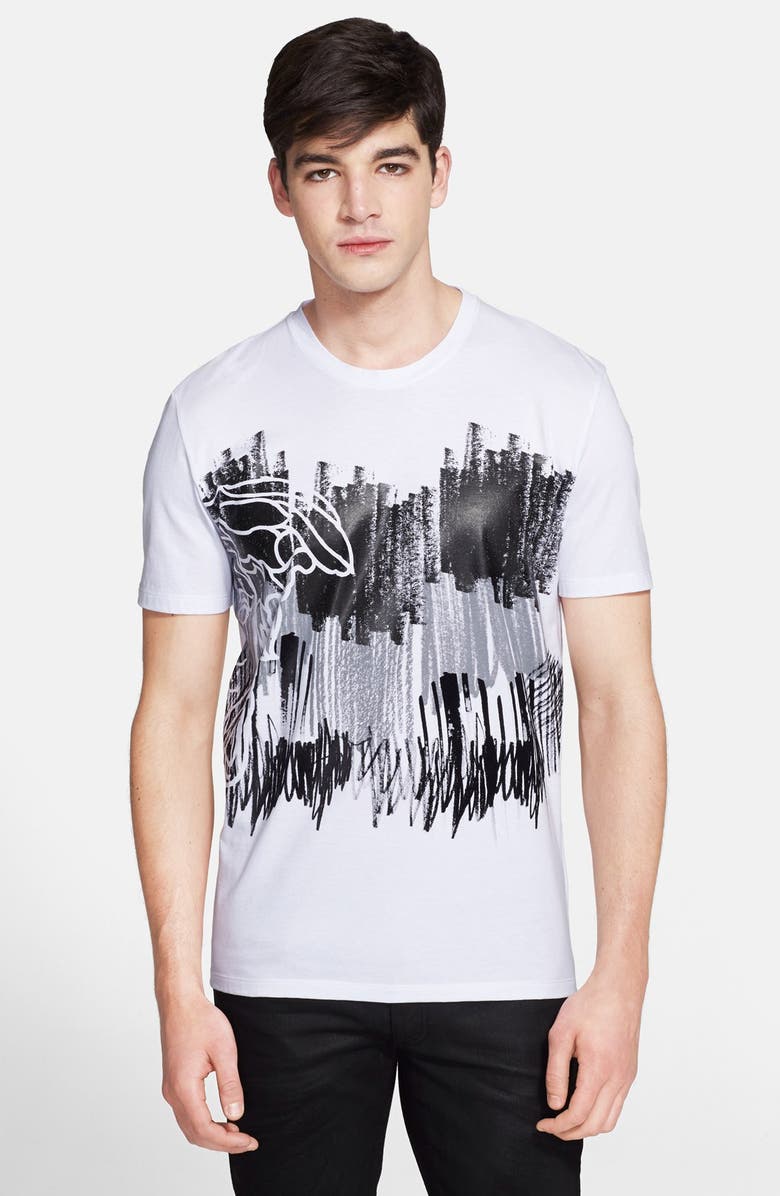 Versace Collection Scribble Print Half Medusa Graphic T-Shirt | Nordstrom