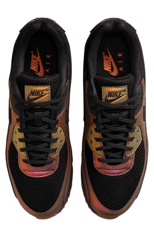 Shop Nike Air Max 90 Sneaker In Black/dark Russet/copper