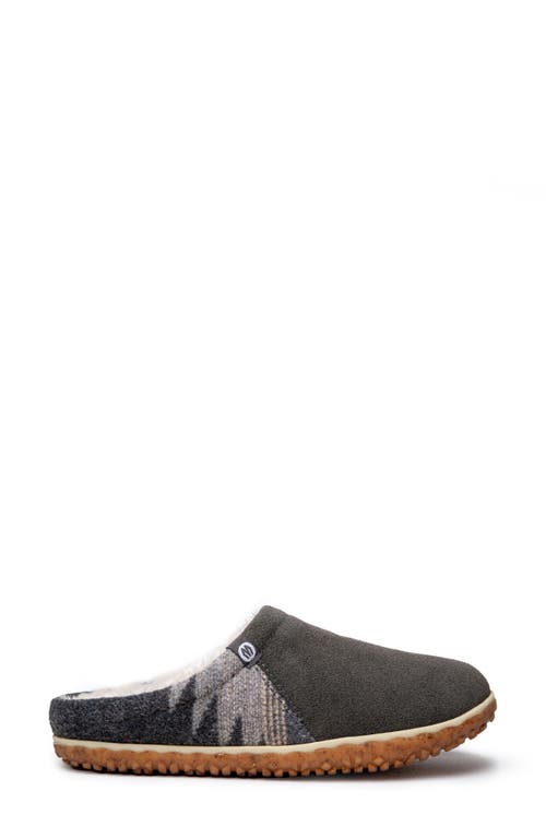 Minnetonka Tahoe Faux Fur Lined Slipper In Grey Multi