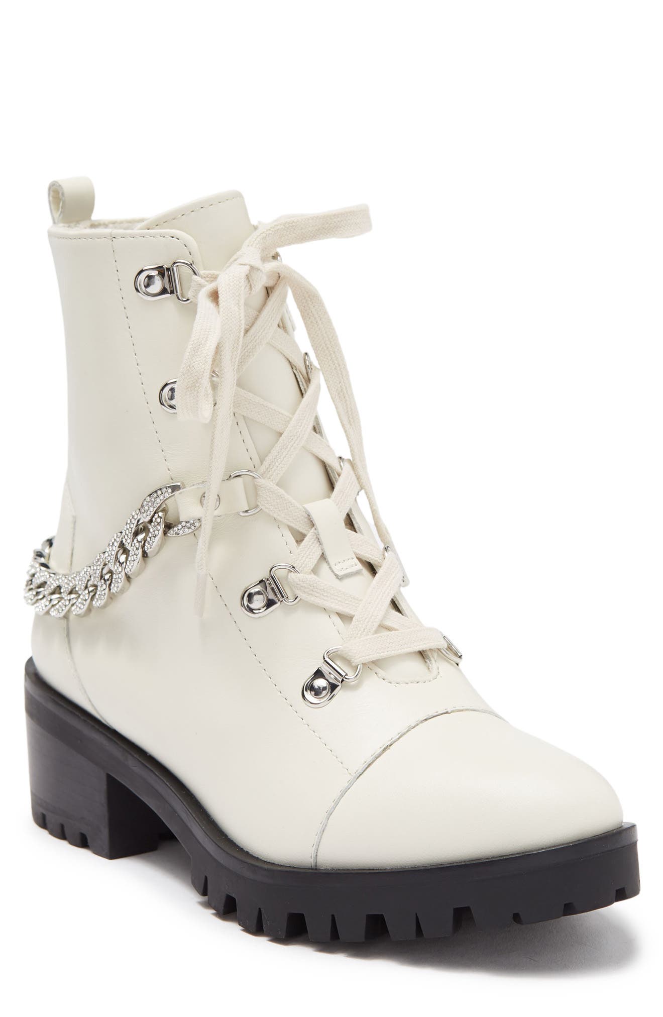 all white combat boots