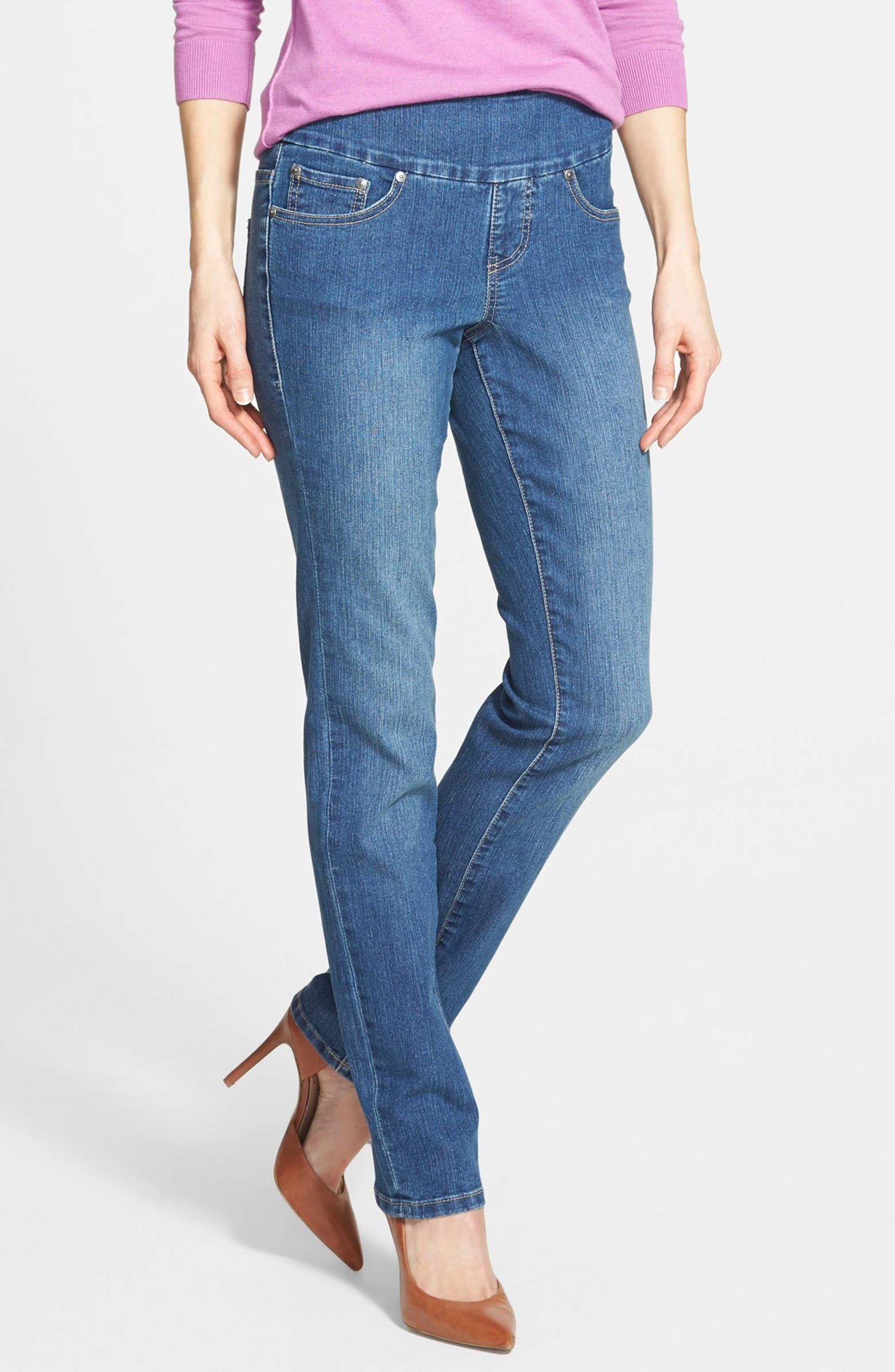 Jag Jeans 'Peri' Pull-On Jeans (Blue Dive) (Petite) | Nordstrom