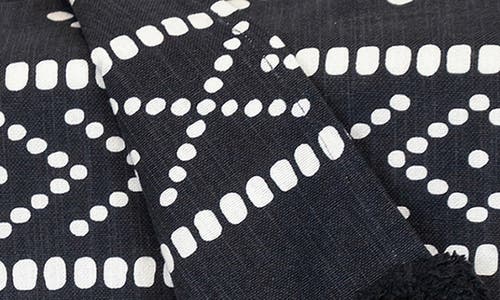 Parkland Collection Niko Fringe Throw Blanket In Black