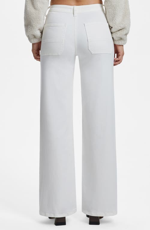 Bayeas Eva High Waist Wide Leg Jeans In White