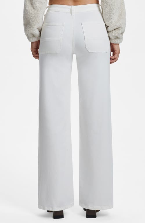 Shop Bayeas Eva High Waist Wide Leg Jeans In White