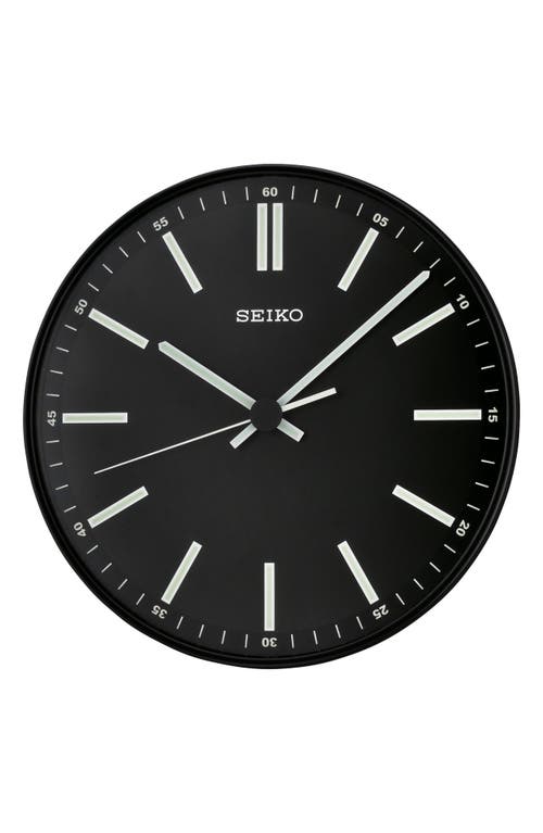 Seiko Landon Wall Clock in Black at Nordstrom