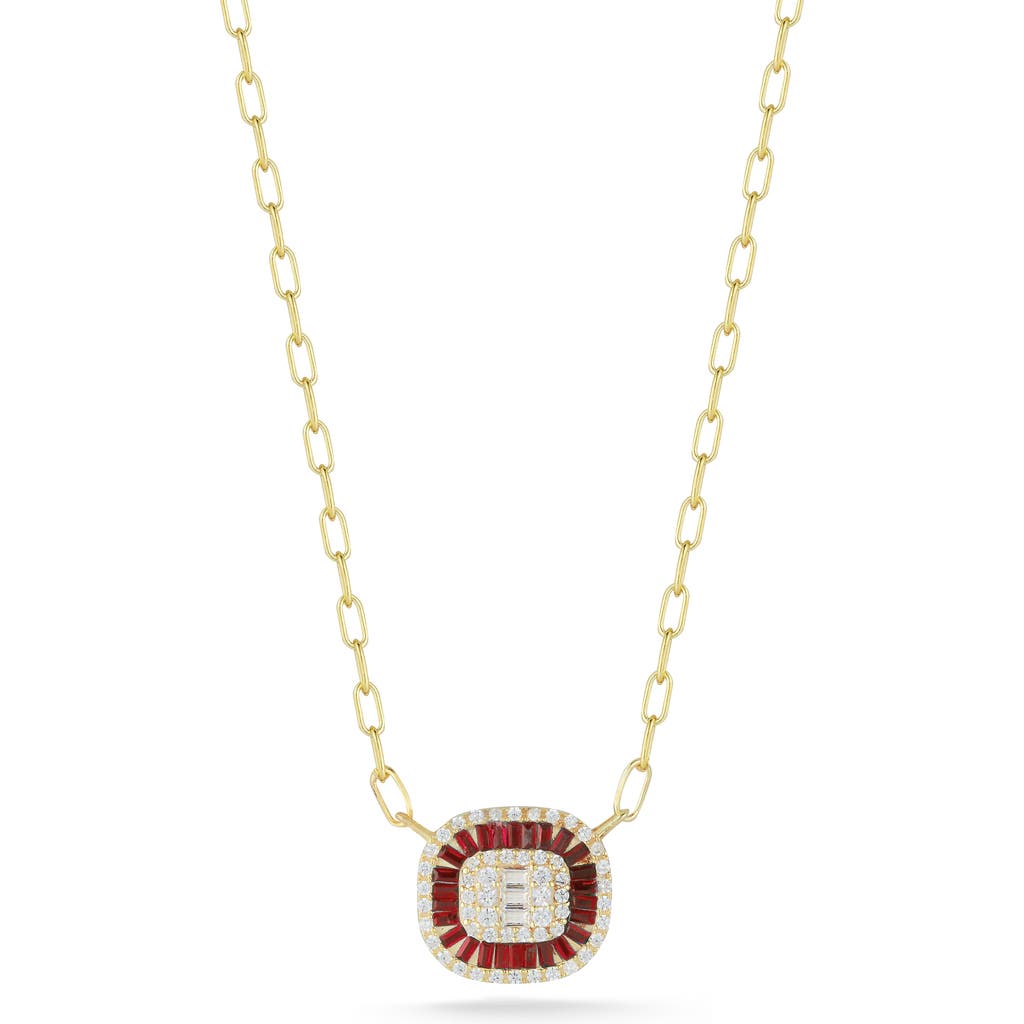 Sphera Milano Cz Pendant Necklace In Gold