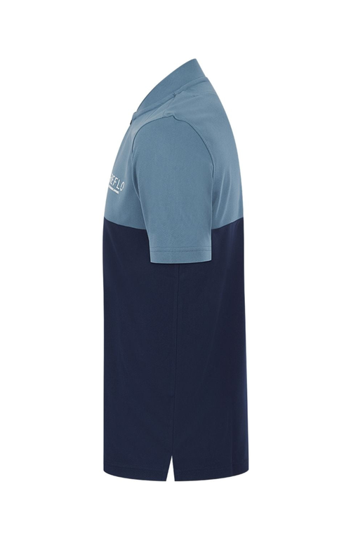 Reflo Tobol Modern Zip Performance Polo In Coronet Blue