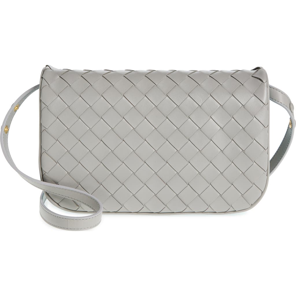 Bottega Veneta Intrecciato Puff Pouch On Strap In 1597 Sterling