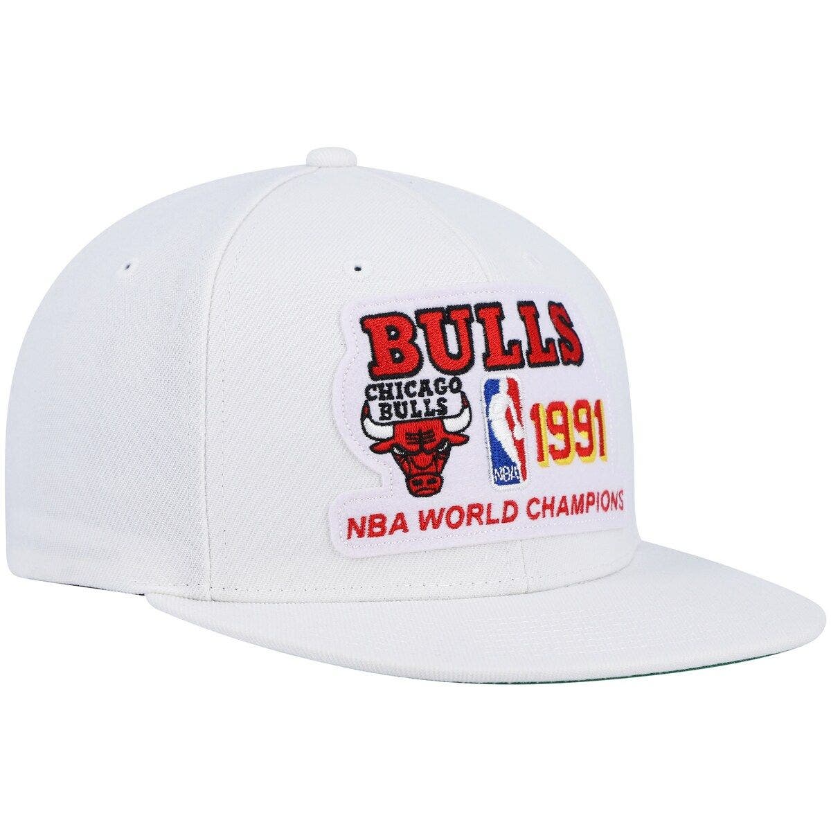 bulls 1991 championship hat