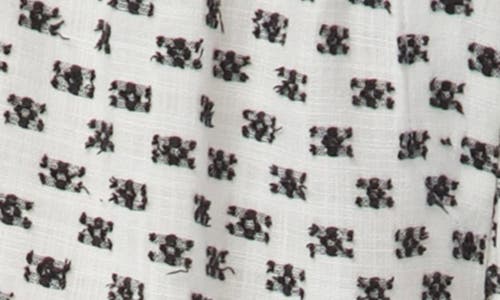 Andine Gigi Le Marais Lace Trim Cotton Pajamas Shorts In White And Black