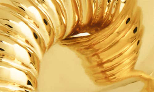 Sterling Forever Felicity Textured Chain Link Drop Earrings In Gold