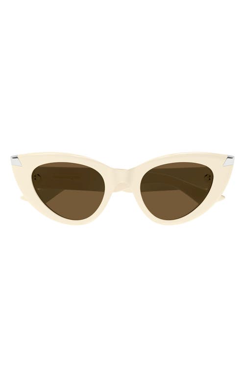 Alexander McQueen 50mm Cat Eye Sunglasses in at Nordstrom