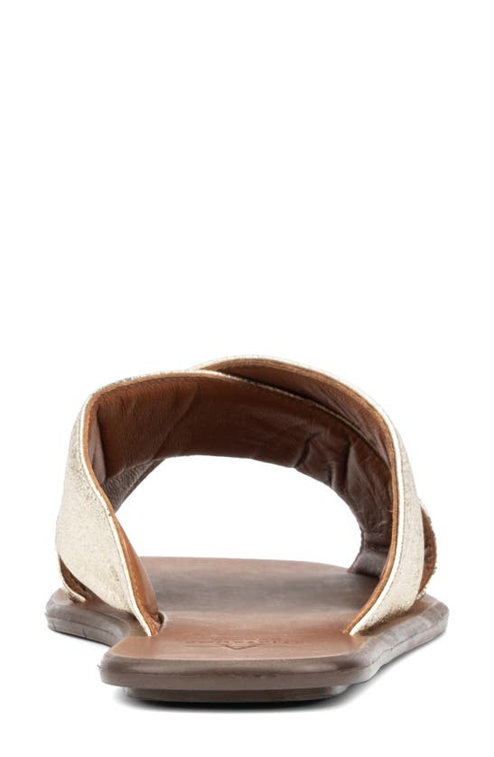 Aquatalia Britt Water Repellent Slide Sandal In Platino