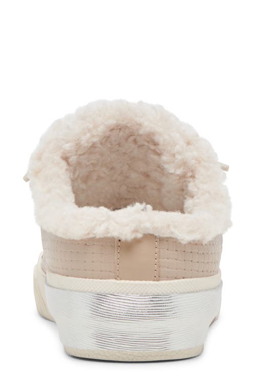 Shop Dolce Vita Zantel Faux Shearling Lined Slip-on Sneaker In Dune Woven