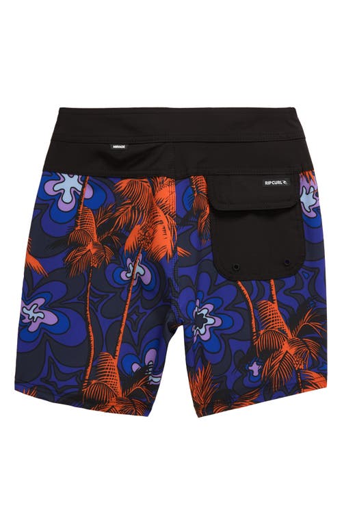 Shop Rip Curl Kids' Mirage Mason Barrel Board Shorts In Wild Berry