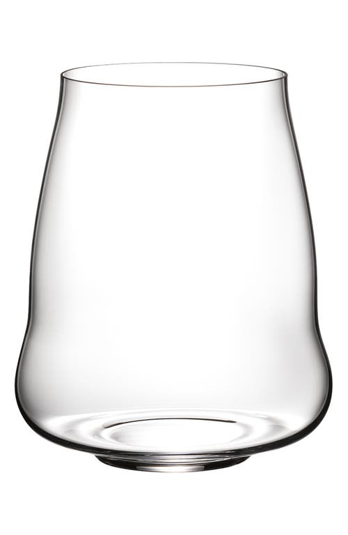 Riedel Stemless Wings Red Wine Glass in Clear