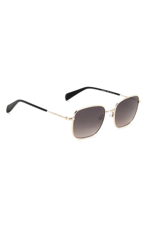 Shop Rag & Bone 52mm Gradient Square Sunglasses In Gold/brown Gradient